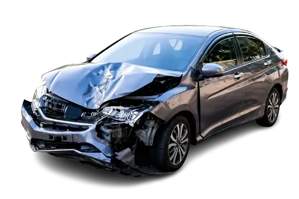 Damaged car ready for cash removal in Sydney